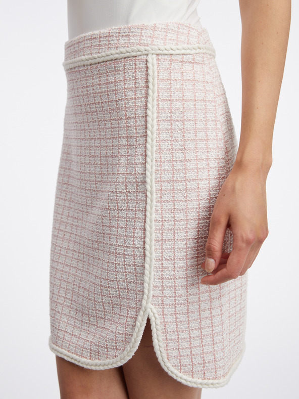 Orsay Svjetloružičasta ženska suknja od tvida ORSAY