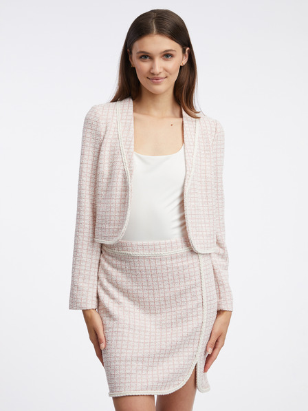 Orsay Svjetloružičasti ženski sako od tvida ORSAY