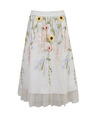 Orsay Krem ženska suknja srednje duljine cvjetnog uzorka ORSAY