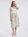 Orsay Krem ženska suknja srednje duljine cvjetnog uzorka ORSAY