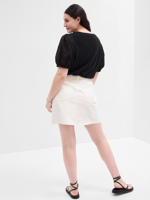 GAP Majica s čipkanim rukavima GAP