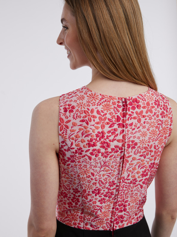 Orsay Ružičasto-crni ženski kombinezon cvjetnog uzorka ORSAY