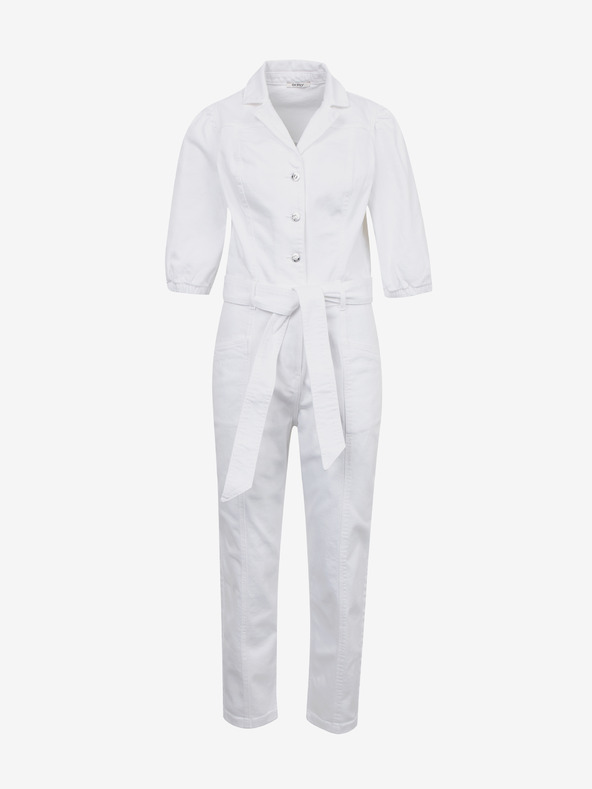 Orsay Bijeli ženski kombinezon od trapera ORSAY