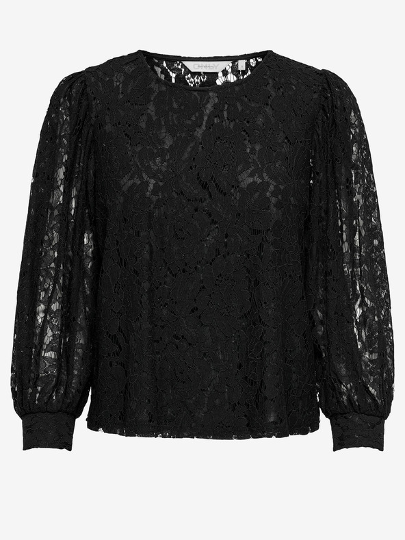 ONLY Crna ženska čipkasta bluza ONLY Yrsa