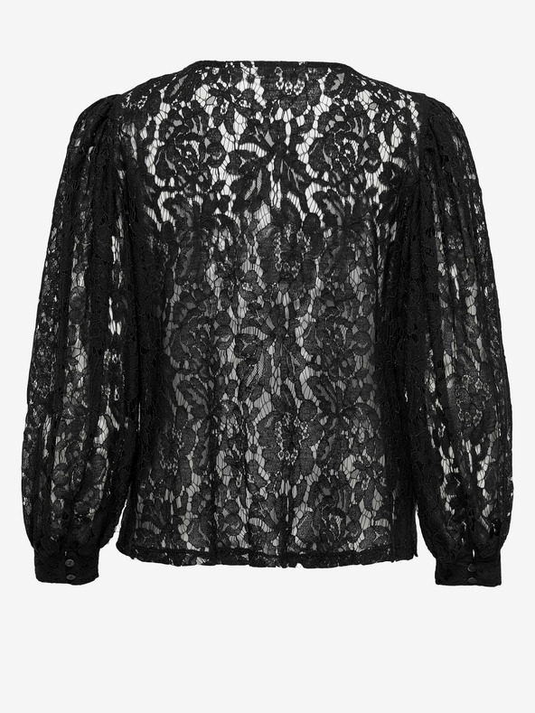 ONLY Crna ženska čipkasta bluza ONLY Yrsa