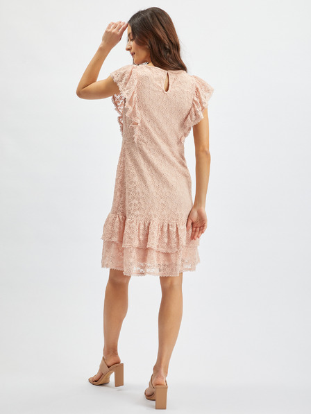 Orsay Starinskoružičasta ženska čipkasta haljina ORSAY