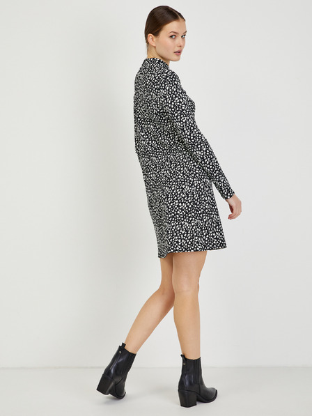 Orsay Crna ženska haljina s uzorkom ORSAY