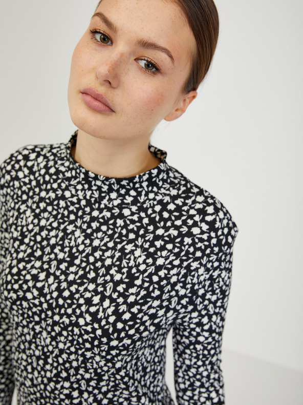 Orsay Crna ženska haljina s uzorkom ORSAY