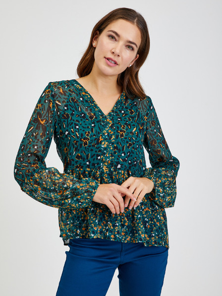 Orsay Zelena ženska bluza s uzorkom ORSAY