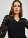 Orsay Crna ženska majica s čipkom ORSAY