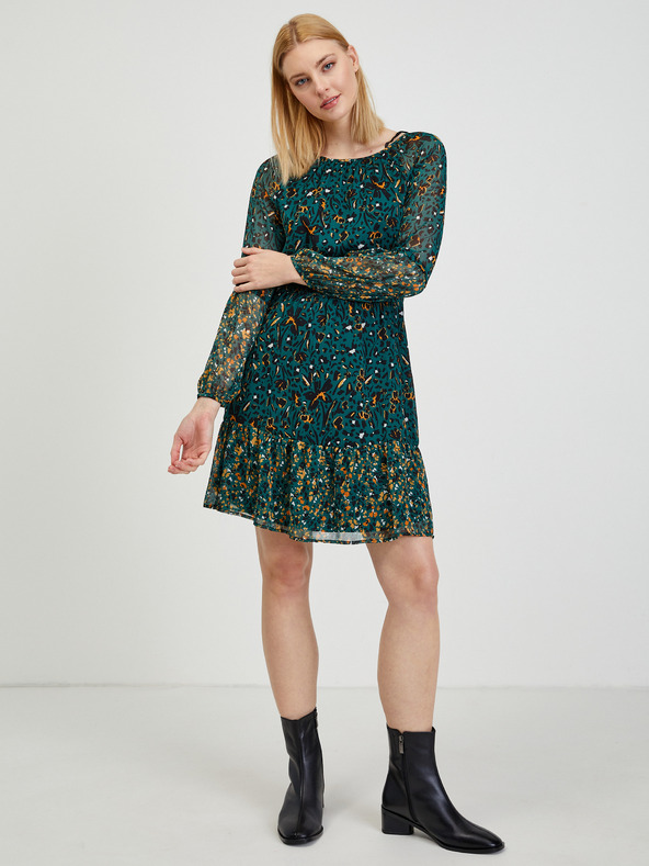 Orsay Petrolej plava ženska haljina s uzorkom ORSAY