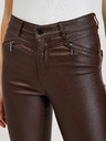 Orsay Tamnosmeđe ženske hlače od umjetne kože ORSAY