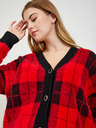 Orsay Crno-crvena ženska vesta na kockice ORSAY