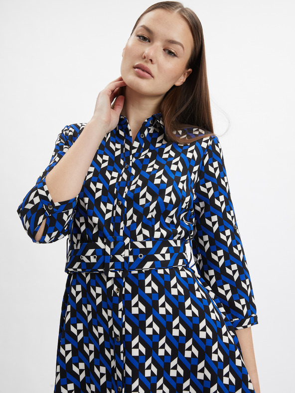 Orsay Crno-plava ženska haljina s uzorkom ORSAY