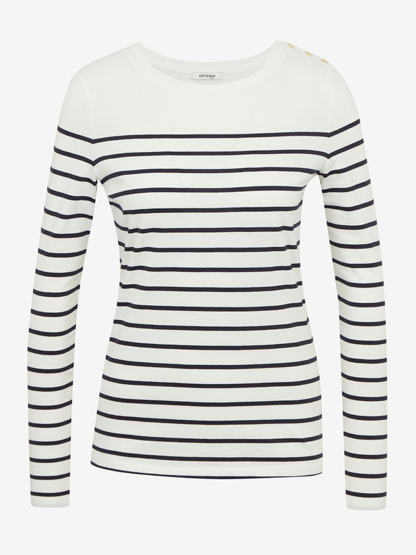 Orsay Crno-bijela ženska prugasta majica ORSAY