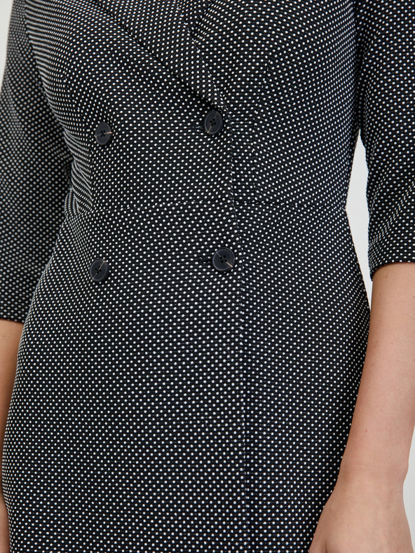 Orsay Bijelo-crna ženska haljina s uzorkom ORSAY