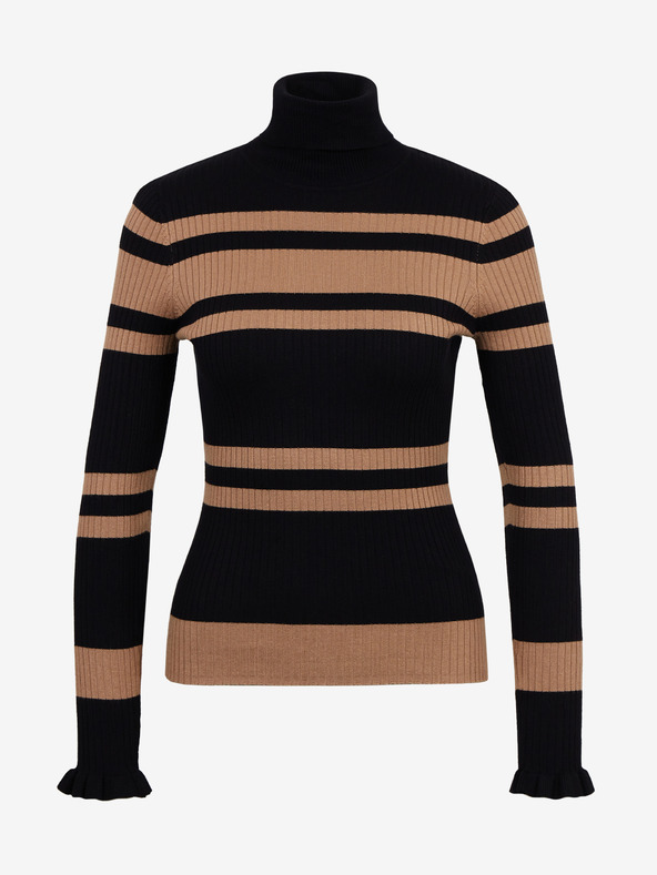 Orsay Smeđe-crni ženski prugasti pulover ORSAY