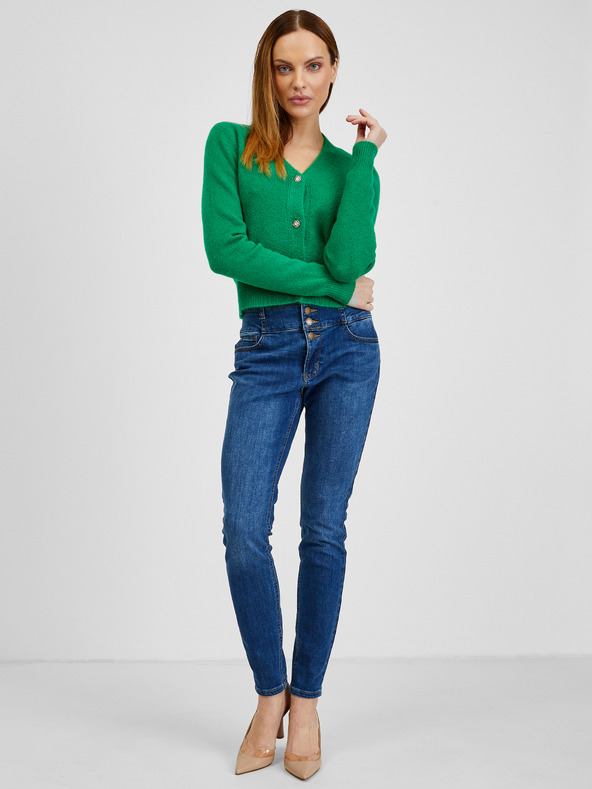 Orsay Zelena ženska vesta s primjesom vune ORSAY