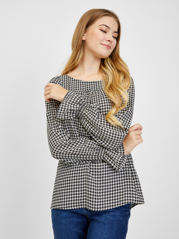 Orsay Crno-bijela ženska bluza s uzorkom ORSAY