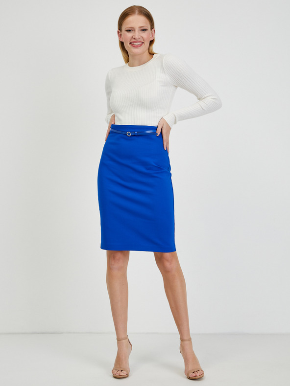 Orsay Plava ženska suknja s remenom ORSAY