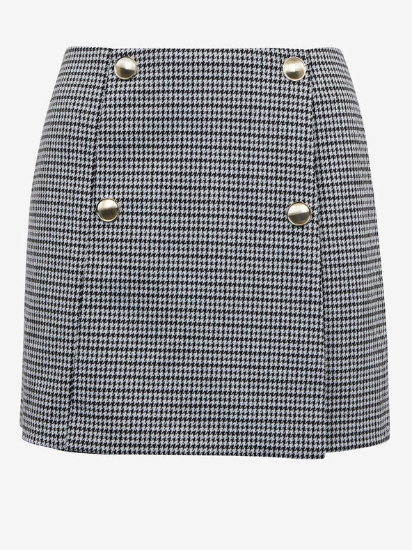 Orsay Bijelo-crna ženska suknja na kockice ORSAY