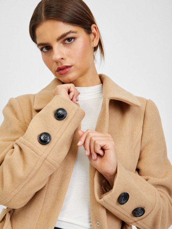 Orsay Bež ženski zimski kaput s primjesom vune ORSAY