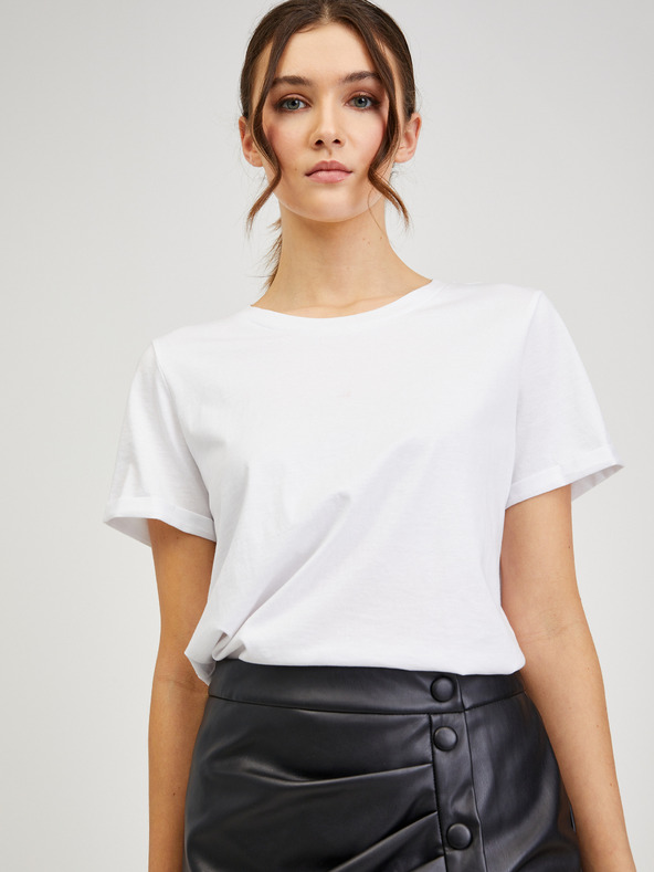 Orsay Crna ženska suknja od umjetne kože ORSAY