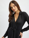 Orsay Crna ženska preklopna haljina ORSAY