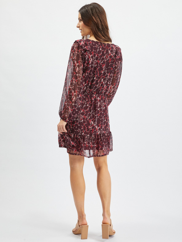 Orsay Ženska haljina boje vina s uzorkom ORSAY