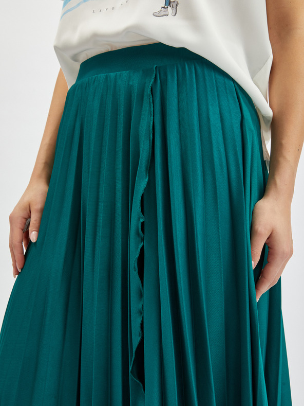 Orsay Petrolejsko plava ženska naborana midi suknja ORSAY