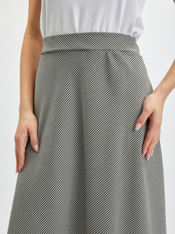 Orsay Bijelo-crna ženska suknja s uzorkom ORSAY