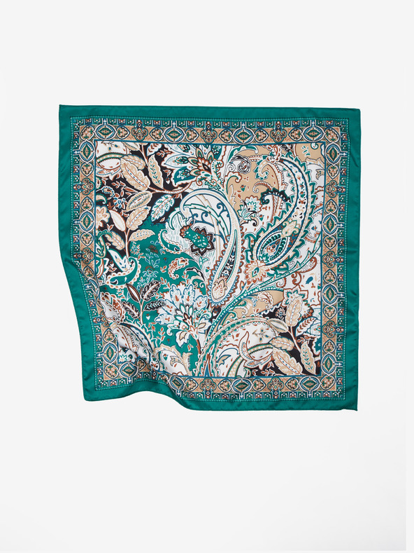 Orsay Petrol zeleni žarski svileni šal ORSAY