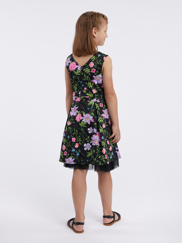 Orsay Crna haljina cvjetnog uzorka za djevojčice ORSAY