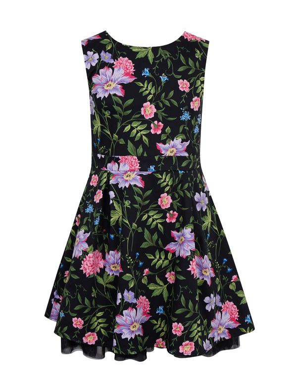 Orsay Crna haljina cvjetnog uzorka za djevojčice ORSAY