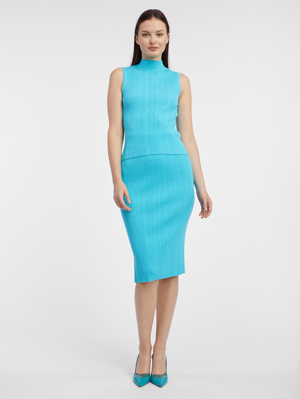 Orsay Plava ženska pletena majica bez rukava ORSAY