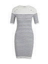 Orsay Bijela ženska prugasta pletena haljina ORSAY