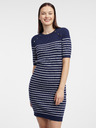 Orsay Tamnoplava ženska prugasta pletena haljina ORSAY