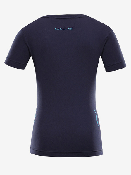 ALPINE PRO Tamnoplava dječja brzosušeća majica ALPINE PRO BASIKO