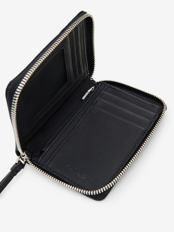 Desigual Crni ženski novčanik s uzorkom Desigual Onyx Marisa