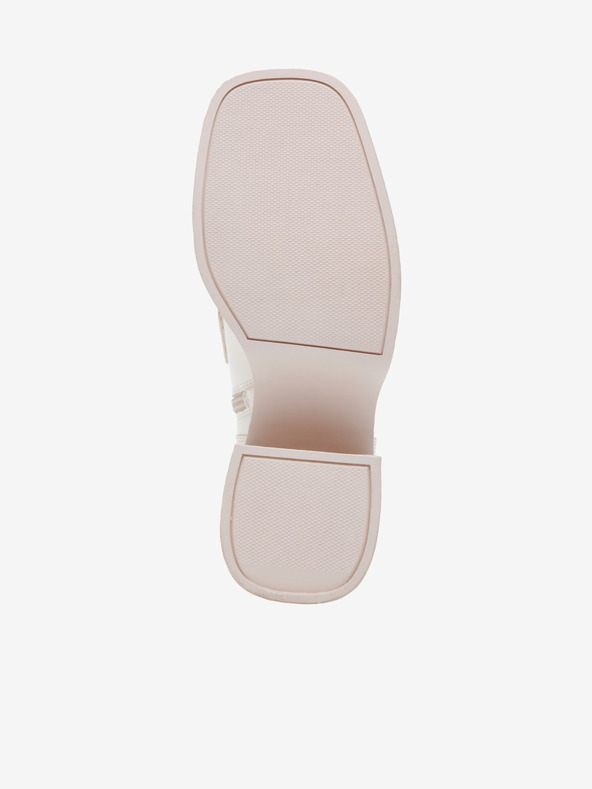 Steve Madden Steve Madden Blooms krem ​​sjajne gležnjače na petu