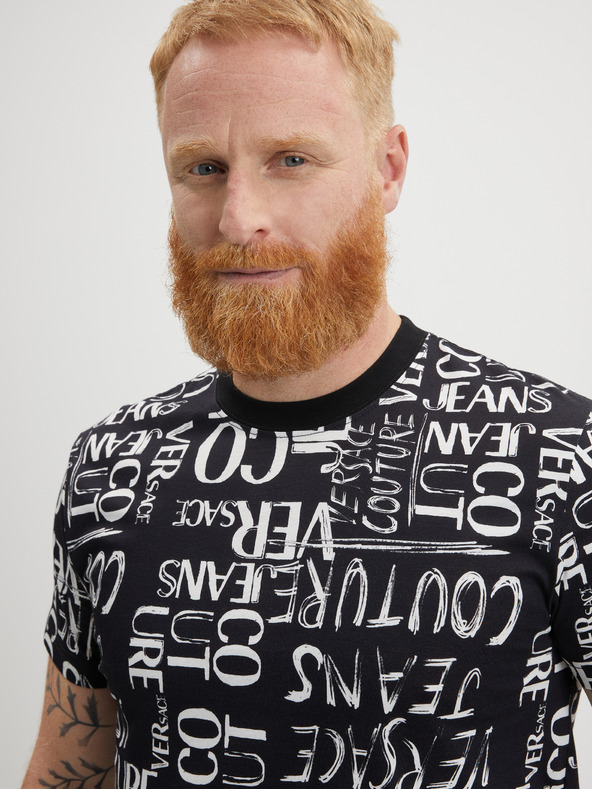 Versace Jeans Couture Versace Jeans Couture crna muška majica s uzorkom