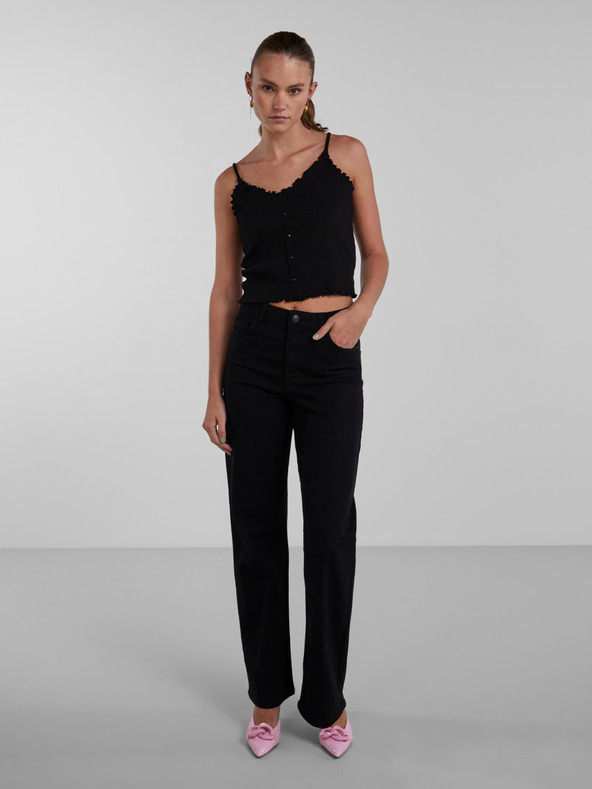 Pieces Crna ženska majica bez rukava Pieces Nukisa