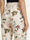 Scotch & Soda Scotch & Soda ženske hlače s krem ​​uzorkom
