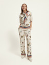 Scotch & Soda Scotch & Soda ženske hlače s krem ​​uzorkom