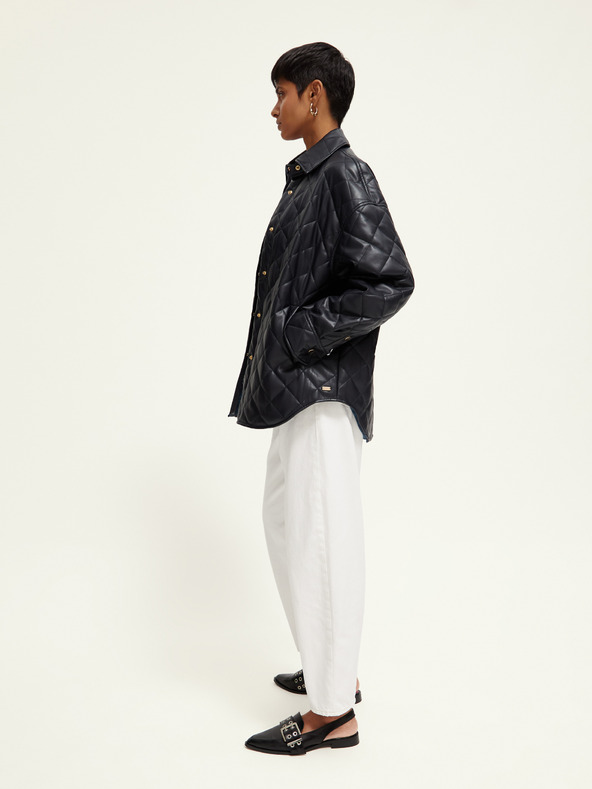 Scotch & Soda Scotch & Soda ženska crna kožna jakna