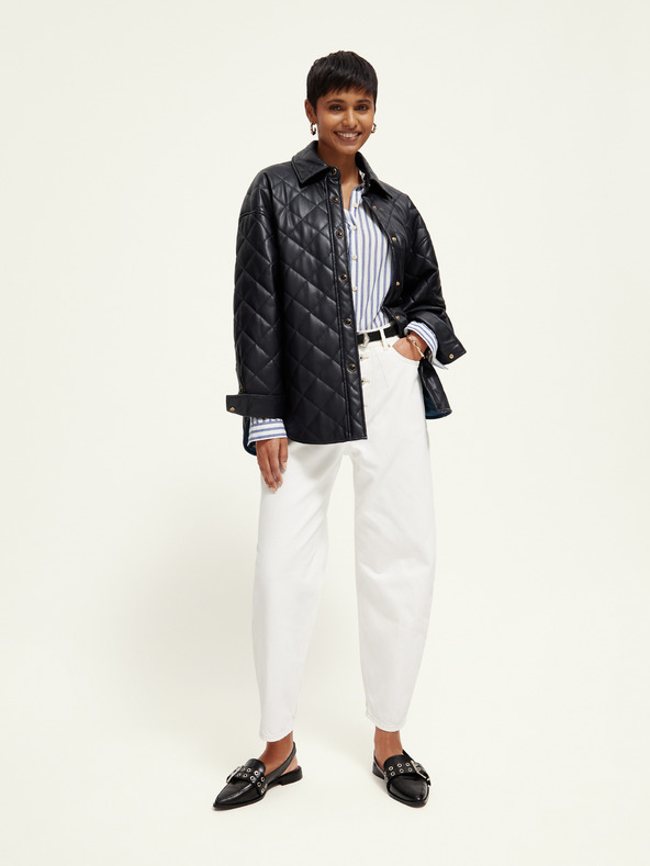 Scotch & Soda Scotch & Soda ženska crna kožna jakna