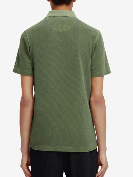 Scotch & Soda Scotch & Soda Garment Dye zelena muška polo majica