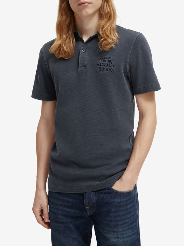 Scotch & Soda Scotch & Soda Garment Dye tamnoplava muška polo majica