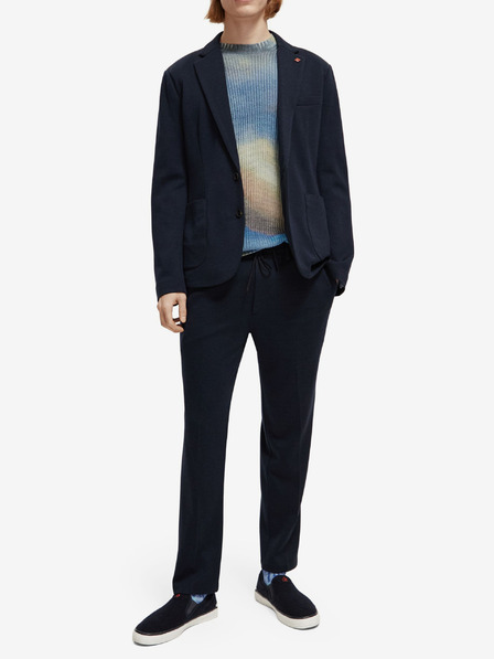 Scotch & Soda Scotch & Soda The Finch tamnoplave muške hlače od mješavine vune