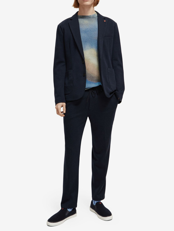 Scotch & Soda Scotch & Soda The Finch tamnoplave muške hlače od mješavine vune